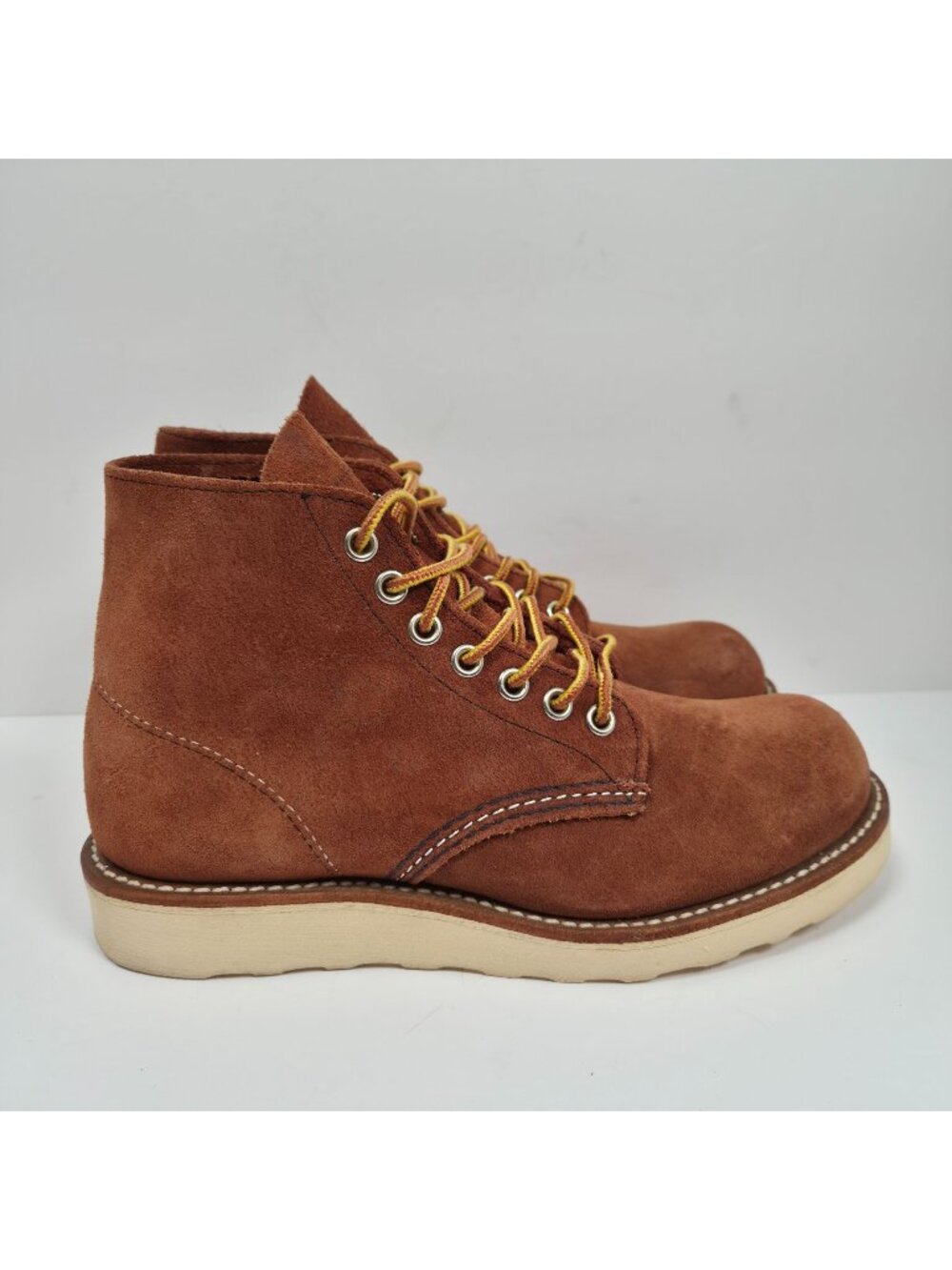 Red Wing 8813 Women's Brown Copper Suede Leather Boots US Size 4.5D Made In USA